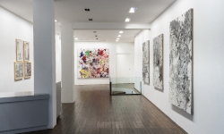 Shozo Shimamoto, pittura e video-performance, galleria Il Ponte